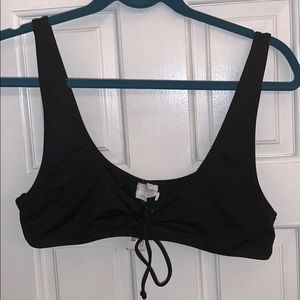 J Crew tie front bathing suit top